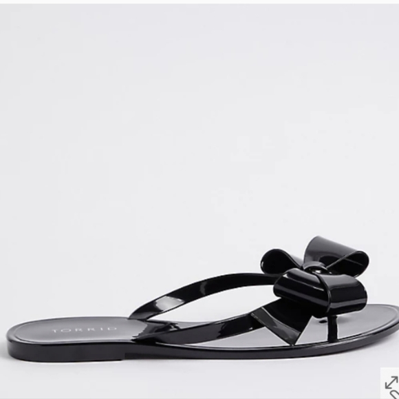 TORRID JELLY BOW FLIP FLOP (WW) - Picture 1 of 4